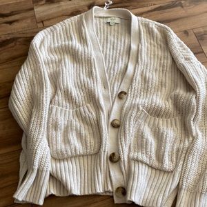 aerie 100% cotton knit Pocket Cardigan